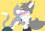 anthro clothed clothing countershading duo french_kissing internal internal_kiss kissing male male/male mawplay oral_vore tail tongue topless uvula vore eyeofcalamity vg_cats ivan_grey_(character) leo_(vg_cats) mouse26 ray_(raymousie) felid mammal mouse murid murine rodent 2012 digital_media_(artwork)