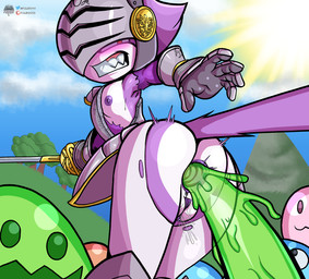 anal anal_penetration anthro armor butt butt_focus clothing female flat_chested forced headgear helmet knight_armor multicolored_body nipples penetration rape sex slime surprise_buttsex torn_clothing two_tone_body fourssss sega sonic_and_the_black_knight sonic_storybook_series sonic_the_hedgehog_(series) blaze_the_cat sir_percival_(sonic_and_the_black_knight) domestic_cat fantasy_creature felid feline felis mammal 2025 digital_drawing_(artwork) digital_media_(artwork) hi_res signature