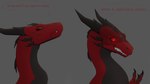 claws dialogue eyes_closed female feral glowing glowing_eyes horn solo teeth text apollyondragon mythology dragon mythological_creature mythological_scalie scalie 16:9 2025 digital_media_(artwork) half-length_portrait hi_res portrait signature widescreen
