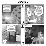1:1 antennae_(anatomy) applejack_(mlp) big_macintosh_(mlp) caption_box clothing comic cowboy_hat cutie_mark dialogue english_text equid equine female flying focus_lines friendship_is_magic hasbro hat headgear headwear hi_res horn horse lamp lantern male mammal meanwhile meme monochrome moth_lamp_(meme) motion_lines my_little_pony number numbered_sequence pony queen_chrysalis_(mlp) radial_speed_lines roman_numeral species_in_dialogue speech_bubble speed_lines text text_box url vavacung wings xxx