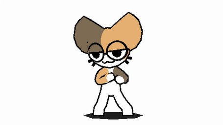 anthro dancing eyewear glasses low_poly simple_background solo white_background kb545 calico_cat domestic_cat felid feline felis mammal 16:9 3d_(artwork) 3d_animation animated digital_media_(artwork) loop short_playtime widescreen