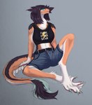 anthro breasts female solo tail kellsmiley european_mythology mythology slavic_mythology kikimora sergal hi_res