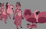 anthro big_breasts breasts butt female fur genitals looking_at_viewer nipples nude pussy slightly_chubby solo thick_thighs ina sinna_roll canid canine fox mammal 2020 absurd_res digital_media_(artwork) hi_res sketch