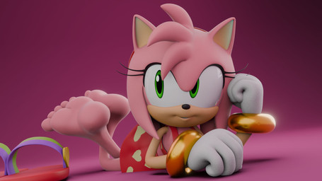 5_toes alternate_costume anthro barefoot clothing discarded_footwear dress feet female foot_focus gloves green_eyes handwear humanoid_feet legs_up lying on_front pink_body plantigrade ring sandals_removed simple_background solo swimwear toes livevil027 sega sonic_the_hedgehog_(series) amy_rose eulipotyphlan hedgehog mammal 16:9 3d_(artwork) digital_media_(artwork) hi_res widescreen