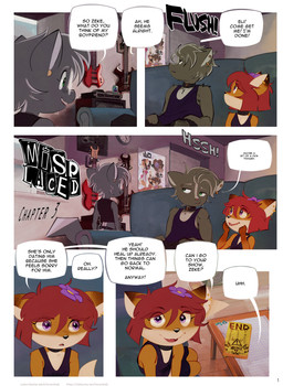 accessory anthro armwear belt_collar biped black_bottomwear black_clothing black_hair black_markings black_nose black_shirt black_skirt black_topwear blue_eyes bottomwear choker claws clothed clothing collar countershade_face countershade_torso countershading crop_top denim denim_bottomwear denim_clothing denim_shorts dialogue dipstick_ears dipstick_tail duo ear_markings ear_piercing ear_ring electric_guitar eyebrow_piercing eyebrows facial_piercing female fishnet_armwear fishnet_clothing flat_chested flower flower_in_hair fur furniture gauged_ear gloves_(marking) green_eyes group guitar hair hair_accessory inside jewelry legwear looking_at_another looking_away male markings midriff multicolored_body multicolored_ears musical_instrument navel necklace nose_piercing on_sofa open_mouth open_smile pants pattern_clothing pattern_legwear pattern_stockings piercing pink_nose plant plucked_string_instrument poster pupils purple_eyes red_body red_hair ring_piercing shirt short_hair shorts sitting sitting_on_sofa skirt smile sofa speech_bubble stockings string_instrument striped_clothing striped_legwear striped_stockings stripes tail tail_markings tank_top teeth text tongue topwear trio two_tone_body white_body white_countershading white_markings white_sclera young young_anthro young_female young_male horemheb alex_(horemheb) eli_(horemheb) zeke_(horemheb) canid canine fox mammal mephitid skunk 2025 absurd_res comic english_text hi_res brother_(lore) brother_and_sister_(lore) sibling_(lore) sister_(lore)