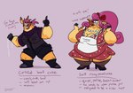 anthro apron before_and_after big_breasts black_clothing black_gloves black_handwear black_legwear boots bottomwear breasts chain cleavage clothed clothing dress female footwear gesture gloves hair hand_gesture handwear high_heels housewife legwear long_hair mental_transformation middle_finger obese obese_anthro obese_female overweight overweight_anthro overweight_female personality_change pink_hair profanity red_clothing red_dress shoes shorts simple_background solo stepfordization tan_background text thick_thighs thigh_highs topwear transformation vest weight_gain kikatsu jessica_tramonti giraffe giraffid mammal digital_media_(artwork) english_text hi_res signature