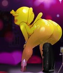 2023 bent_over big_butt butt cartoon_network clothing dildo female footwear footwear_only genitals hi_res high_heels humanoid mdthetest mostly_nude penny_fitzgerald pussy sex_toy shoes shoes_only solo the_amazing_world_of_gumball