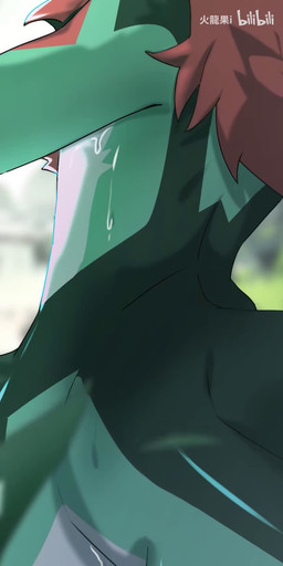 anthro blue_eyes fade_in fur green_body green_fur kemono looking_at_viewer male music nude_anthro nude_male orange_body orange_fur slim_anthro slim_male solo white_body white_fur hlg7777 bilibili canid canine fox mammal 2024 2d_animation animated hi_res motion_tweening short_playtime sound video watermark