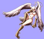 antennae_(anatomy) breasts feathered_wings feathers featureless_breasts feet female hair looking_at_viewer navel nude solo talons toes white_body white_feathers white_hair wings kirsakizato devilman_(series) european_mythology greek_mythology mythology sirène_(devilman) animal_humanoid avian avian_humanoid demon harpy humanoid mythological_avian mythological_creature winged_humanoid hi_res