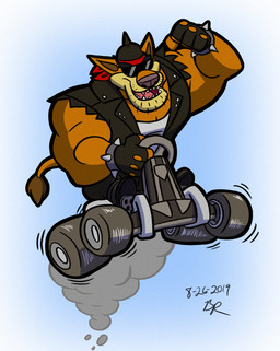 anthro armor beard biceps big_muscles biker biker_jacket bottomwear bracelet clothing driving eyebrows eyewear facial_hair fangs fingerless_gloves fist flexing flexing_bicep footwear fur gloves handwear headgear helmet jacket jewelry kart kerchief leather leather_bottomwear leather_clothing leather_jacket leather_pants leather_topwear male manly muscular muscular_anthro muscular_arms muscular_male open_mouth open_smile orange_body orange_fur pants pecs sharp_teeth shirt shoes simple_background smile smoke solo spiked_armor spiked_bracelet spiked_helmet spikes stubble sunglasses tail tail_tuft tan_body tan_fur teeth thick_eyebrows topwear torn_clothing torn_jacket tuft vehicle wheel white_background yellow_sclera gepredators activision crash_bandicoot_(series) crash_team_racing_(series) crash_team_racing_nitro-fueled biker_tiny_tiger tiny_tiger dasyuromorph mammal marsupial recently_extinct_species thylacine 2019 signature