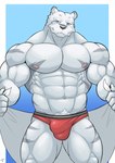 5_fingers abs anthro biceps black_nose blue_background blue_eyes border claws clothed clothing finger_claws fingers frown fur grey_striped_body grey_striped_fur grey_stripes holding_object holding_towel humanoid_hands male muscular muscular_anthro muscular_male navel nipples pecs pink_nipples pubes red_clothing red_underwear simple_background solo striped_body striped_fur stripes topless topless_anthro topless_male towel underwear underwear_only white_body white_border white_claws white_fur white_pubes white_towel shinobiya grimoire_of_zero mercenary_(grimoire_of_zero) felid mammal pantherine tiger 2023 hi_res