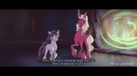 16:9 2022 black_bars braided_hair curled_hair dialogue duo english_text equid equine eyebrows female hair hasbro hi_res hooves horn letterbox light262 mammal misty_brightdawn_(mlp) mlp_g5 my_little_pony mythological_creature mythological_equine mythology opaline_(mlp) raised_eyebrow tail text unicorn widescreen winged_unicorn wings
