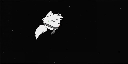 ambiguous_gender eyes_closed floating kerchief kerchief_only mostly_nude neckerchief neckerchief_only neckwear sleeping solo star toony white_body koiyaroid domestic_cat felid feline felis mammal waddling_head animated
