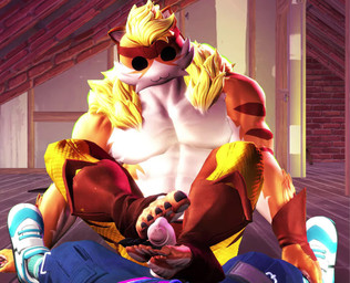 :3 abs accessory anthro attic belt belt_buckle big_eyes blonde_hair blue_clothing boots bottomwear buckle cat_smile claws clipping clothed clothing duo exposed_chest faceless_character faceless_male featureless_chest feet first_person_view floor foot_fetish foot_focus foot_play footjob footwear fur genitals gloves hair handwear headband headgear hoodie humanoid_feet inside legwear lying male male/male mane multicolored_body multicolored_fur muscular muscular_anthro muscular_male on_back orange_body orange_fur pants pants_only pattern_clothing pattern_legwear pecs penis penis_poking_out plantigrade sex shoes sitting smile striped_body striped_clothing striped_fur striped_legwear stripes toe_claws toeless_boots toeless_footwear topless topwear white_body white_fur wood wood_floor yellow_body yellow_fur anonymous_artist epic_games fortnite fortnite:_battle_royale meowtooth nyanja_(fortnite) domestic_cat felid feline felis mammal pantherine tiger 3d_(artwork) 3d_animation animated digital_media_(artwork) no_sound source_filmmaker_(artwork) webm