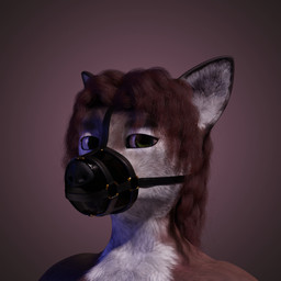 anthro bdsm brown_body brown_fur female fur gag gagged hair muzzle_(object) muzzled red_hair solo conditional_dnp sentharn canid canine canis mammal wolf 1:1 3d_(artwork) blender_(artwork) blender_cycles_(artwork) digital_media_(artwork)