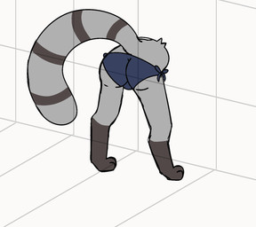 anthro bikini clothed clothing female forced forced_exposure free_use fur genitals grey_body grey_fur offscreen_character panties panties_down partially_clothed post-it_note questionable_consent sketchy solo stealing stuck swimwear through_wall two-piece_swimsuit underwear underwear_down underwear_only vulva barkbeast mammal procyonid raccoon animated hi_res