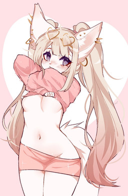 alternative_fashion anthro bangs blonde_hair blush bottomwear breasts clothed clothing clothing_lift ear_piercing ear_ring eyelashes eyewear eyewear_on_head female fur glasses glasses_on_head gold_(metal) gold_ear_ring gold_jewelry gyaru hair heart_symbol j-fashion jewelry kemono long_hair long_sleeves looking_at_viewer midriff navel onee_gyaru piercing pink_background pink_bottomwear pink_clothing pink_skirt pink_sweater pink_topwear purple_eyes ring_piercing simple_background skirt solo standing sweater sweater_lift tail tail_over_skirt topwear twintails_(hairstyle) undressing white_body white_fur y2k_(fashion) fredek666 nana_(rebthgin) felid feline mammal 2021 aliasing digital_drawing_(artwork) digital_media_(artwork) hi_res light_theme pastel_theme pink_theme shaded signature