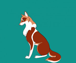 ambiguous_gender arm_markings countershade_border countershade_tail countershading facial_markings feral fluffy fluffy_tail green_background green_eyes head_markings looking_at_viewer markings multicolored_body neck_tuft paws pointy_ears prick_ears quadruped shoulder_markings side_view simple_background sitting smile solo tail tuft beholdbeans canid canine canis mammal wolf digital_media_(artwork) full-length_portrait hi_res portrait