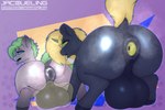 3:2 anus arthropod ball_worship balls big_balls changeling distorted_fortune equid equine equine_anus eyeshadow feral fractal_peridot friendship_is_magic gaping gaping_anus genitals hasbro hi_res huge_balls jacqueling makeup male male/male mammal musk musk_clouds musky_butt my_little_pony puffy_anus size_difference tongue tongue_out