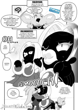 3_panel_comic 5_fingers answer anthro big_breasts biped black_body black_text breasts clothed clothing dialogue ellipsis eyebrows eyelashes eyes_closed female feral fingers group hair lips male one_eye_closed open_mouth open_smile paws pupils quadruped question questioning_ellipsis questions_and_answers sharp_teeth smile sound_effects standing teeth text text_box tongue trio white_pupils white_sclera heavenlyproductions nintendo pokemon generation_1_pokemon generation_4_pokemon generation_8_pokemon humanoid jynx pokemon_(species) raboot shinx absurd_res comic english_text hi_res monochrome