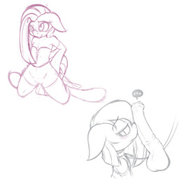 animal_genitalia animal_penis anthro biped blush clothing collar corset cutie_mark duo ellipsis equine_genitalia equine_penis erection female genitals hair half-closed_eyes kneeling leash legwear lingerie long_hair male narrowed_eyes penis solo_focus thigh_highs topwear vein vulva unknown_artist friendship_is_magic hasbro my_little_pony pinkamena_(mlp) pinkie_pie_(mlp) earth_pony equid equine horse mammal pony 1:1 2014 digital_drawing_(artwork) digital_media_(artwork) hi_res source_request