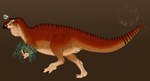 animal_genitalia brown_body claws cloaca countershade_neck countershade_torso countershading female feral genitals horizontal_cloaca paws plant solo avian-king dinosaur hadrosaurid maiasaura ornithischian ornithopod prehistoric_species reptile scalie absurd_res hi_res