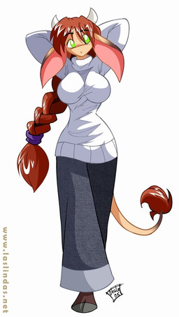 2005 anthro big_breasts bovine braided_hair breasts brown_fur brown_hair chalo clothed clothing female front_view fur green_eyes hair hands_behind_head hooves horn las_lindas long_ears long_hair mammal mora_linda plain_background solo standing tail_tuft tuft walking white_background
Rating: Safe
Score: 1
User: qwertyzzz18c
Date: February 28, 2015 2005 anthro big_breasts bovine braided_hair breasts brown_fur brown_hair chalo clothed clothing female front_view fur green_eyes hair hands_behind_head hooves horn las_lindas long_ears long_hair mammal mora_linda plain_background solo standing tail_tuft tuft walking white_background
Rating: Safe
Score: 1
User: qwertyzzz18c
Date: February 28, 2015