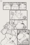 2:3 absurd_res alcremie ampharos anthro attribute_theft balls between_breasts big_balls big_penis bodily_fluids body_size_growth breast_expansion breast_growth breasts butt butt_expansion comic cum cum_on_body digital_drawing_(artwork) digital_media_(artwork) duo erection expansion generation_2_pokemon generation_8_pokemon genital_expansion genital_fluids genital_growth genitals growth gynomorph hi_res huge_penis humanoid intersex kyurisawa male monochrome nintendo penis penis_expansion penis_growth penis_shrinking pokemon pokemon_(species) shrinking_balls shrinking_genitalia size_difference size_theft size_transformation transformation