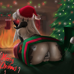 anal_fluids anal_only anus ass_in_a_box big_butt bodily_fluids butt buttplug buttplug_pull_out christmas_clothing christmas_headwear christmas_tree clothing duo female gaping gaping_anus genital_fluids glowing glowing_markings hair hat headgear headwear holidays horn legwear looking_at_viewer looking_back maebari male male/female markings on_lap plant plug_(sex_toy) red_eyes santa_hat scales sex_toy shadow_face short_stack sitting sitting_on_lap solo stockings sweat tail thick_thighs tree vaginal_fluids wet_anus white_hair darkafterdark christmas mythology aft animal_humanoid dragon dragon_humanoid humanoid mythological_creature mythological_scalie scalie hi_res