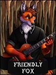 anthro black_border border cave clothed clothing electric_guitar guitar holding_musical_instrument holding_object looking_at_viewer male musical_instrument playing_guitar playing_music plucked_string_instrument simple_background smile solo string_instrument text yellow_eyes conditional_dnp ratte gibson les_paul canid canine fox mammal 2016 3:4 digital_media_(artwork) english_text hi_res