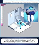 anthro areola bathroom blueberry_kobold breast_fondling breast_play breasts clitoral clitoral_masturbation clitoris close-up clothed clothed_masturbation clothing cum_meter digital_media_(artwork) dress drxii english_text female fishnet_clothing fishnet_dress fondling genital_close-up genitals hand_on_breast hand_on_own_breast hi_res holding_breast kobold kobold_quest lizard masturbation nipples no_underwear non-mammal_breasts pleasure_meter pussy pussy_close-up reptile scalie self_fondle solo text text_box vaginal vaginal_masturbation