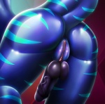 anthro balls butt butt_shot erection genitals herm humanoid_genitalia humanoid_penis intersex penis pussy solo tail thick_thighs vein finir avery_willard fish marine shark