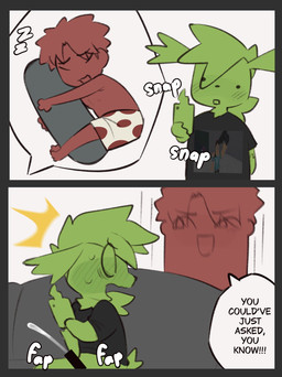 anthro blush blush_lines bodily_fluids body_pillow censor_bar censored_genitalia censored_penis cum dialogue duo genital_fluids male male/male masturbation pillow surprised sweat sweatdrop text svkhaiminh nintendo pokemon roblox generation_4_pokemon human legendary_pokemon mammal pokemon_(species) robloxian shaymin sky_forme_shaymin censored colored english_text hi_res