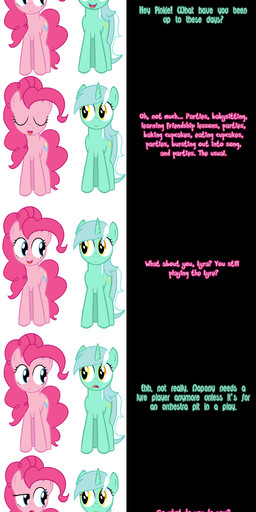 amber_eyes blue_eyes comic dialogue english_text equine female feral friendship_is_magic hair horn horse lyra_heartstrings_(mlp) mammal my_little_pony pink_hair pinkie_pie_(mlp) pony text two_tone_hair undead_niklos unicorn
Rating: Safe
Score: 4
User: Robinebra
Date: March 17, 2012 amber_eyes blue_eyes comic dialogue english_text equine female feral friendship_is_magic hair horn horse lyra_heartstrings_(mlp) mammal my_little_pony pink_hair pinkie_pie_(mlp) pony text two_tone_hair undead_niklos unicorn
Rating: Safe
Score: 4
User: Robinebra
Date: March 17, 2012