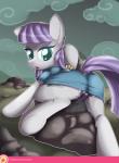 boulder_(mlp) butt clothing earth_pony equid equine female feral friendship_is_magic hasbro hi_res horse mammal maud_pie_(mlp) my_little_pony panties pony rock sip_i.a. solo underwear