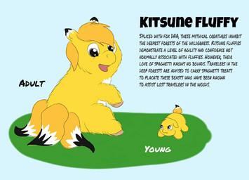 3_tails ambiguous_feral ambiguous_gender angry black_ear_tips black_tail_tip blonde_hair countershading description dipstick_ears dipstick_tail duo ear_markings feral front_view fur grey_eyes hair hooves looking_at_another looking_at_tail looking_back markings multi_tail multicolored_ears neonate open_mouth raised_tail side_view simple_background sitting smile standing tail tail_markings text white_body white_countershading white_markings yellow_body yellow_fur yellow_tail young young_ambiguous young_feral carpdime fluffy_pony canid canine fluffy_pony_(species) fox hybrid mammal red_fox true_fox digital_media_(artwork) english_text flat_colors species_name