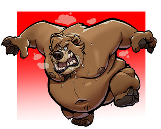 4_toes action_pose angry anthro bared_teeth belly big_belly bodily_fluids breath brown_body brown_fur cross-popping_vein drooling fat_rolls feet fur head_tuft male moobs musk nipples nude_male obese obese_anthro obese_male open_mouth overweight overweight_anthro overweight_male pose saliva solo sweat sweaty_belly sweaty_moobs teeth toes tuft wide_eyed dead_stray_bear fat_bear_week b_(dead_stray_bear) bear mammal 2025 full-length_portrait hi_res portrait
