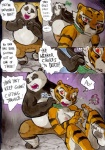 2012 anthro bear better_late_than_never breasts collar comic daigaijin dialogue dreamworks english_text eyes_closed felid female giant_panda kung_fu_panda male mammal master_po_ping master_tigress nipples nude painting_(artwork) pantherine red_eyes slightly_chubby text tiger traditional_media_(artwork) watercolor_(artwork)