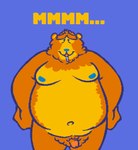 anthro belly blue_nipples fupa fur male moobs navel nipples nude orange_body orange_fur overweight pubes solo barakatalogue bear_in_the_big_blue_house disney bear_(bitbbh) bear mammal hi_res