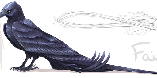 beak beak_closed black_body black_feathers comparing feathers female feral folded_wings high-angle_view larger_feral long_feathers mouth_closed multicolored_eyes rainbow_eyes shadow side_view simple_background size_difference smaller_humanoid solo standing text white_background wings hy_thegreykatt anon faith_(hy_thegreykatt) avian bird corvid humanoid oscine passerine 2022 absurd_res digital_media_(artwork) handwritten_text hi_res line_art shaded soft_shading widescreen