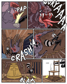 angry anthro bell bell_tower big_breasts big_butt black_clothing bodysuit boots breasts burn_scar burned_fur butt chair church clothed clothing confuse creepy_face cut_ear dazed dizzy duo fangs female female_anthro femme_fatale footwear fur furniture high_heeled_boots high_heels huge_breasts long_tongue male male/female markings money night open_mouth pouch_(clothing) raccoon_tail running running_away scar scared scared_eyes scary screaming sharp_teeth shocked shoes skinsuit solo stairs stairwell stripes surprised tail tail_markings teeth text thief tight_clothing tongue wallet diegutan alucard_the_vampire_bat uva_the_raccoon bat leaf-nosed_bat mammal microbat procyonid raccoon vampire vampire_bat yangochiropteran 4:5 absurd_res aliasing binary_drawing comic digital_drawing_(artwork) digital_media_(artwork) english_text hi_res