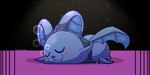 ambiguous_gender blue_body blush feral sleep_bubble sleeping solo uwu wings softestpuffss undertale undertale_(series) undertale_yellow decibat_(undertale_yellow) bat mammal 2:1 hi_res