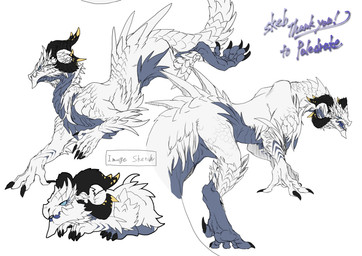 5_fingers 5_toes black_nails blue_eyes butt claws colored_nails feet female feral fingers horn looking_back nails open_mouth quadruped rear_view scales simple_background solo standing tail teeth text toes white_body white_scales uzumi_chan mythology paledrake lux_(paledrake) dragon mythological_creature mythological_scalie reptile scalie 2025 absurd_res digital_media_(artwork) hi_res model_sheet signature
