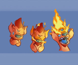 3_eyes angry antennae_(anatomy) base_one_layout blue_background blue_eyes blue_nose blue_tongue crossed_arms dipstick_antennae eyebrows fire looking_at_viewer multi_eye multicolored_antennae one_row_layout open_mouth orange_body raised_arms raised_eyebrow simple_background solo three_frame_image three_frame_sequence tongue artistissues cc-by-nc-nd creative_commons disney lilo_and_stitch fan_character flame_(artistissues) alien experiment_(lilo_and_stitch) 2021 absurd_res digital_drawing_(artwork) digital_media_(artwork) hi_res sequence
