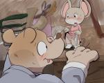 age_difference anthro bear blush celestin clothing cub embarrassed ernest ernest_and_célestin female male mammal mouse presenting pussy rodent size_difference straight sweat tongue tongue_out underwear young
Rating: Explicit
Score: 6
User: Cornell
Date: March 09, 2014