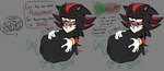 abdominal_bulge after_vore anthro belly big_belly blood bodily_fluids burping dialogue digestion digestion_noises duo female male male/female oral_vore same_size_vore speech_bubble vore oogletvoidlet sega sonic_the_hedgehog_(series) shadow_the_hedgehog human mammal hi_res