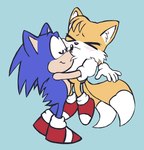 anthro clothing duo footwear male pronounced_browridge shoes dokudrinker classic_sonic_(universe) sega sonic_the_hedgehog_(series) classic_sonic classic_tails miles_prower sonic_the_hedgehog canid canine eulipotyphlan fox hedgehog mammal tagme