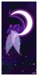 ambiguous_gender border crescent_moon feral fur insect_wings moon purple_body purple_eyes purple_fur solo star tail white_border wings shilokh lagomorph mammal skvader 1:2 cool_colors hi_res purple_theme