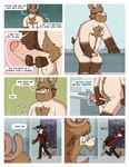 anthro antlers balls bathroom beard belly belly_tuft body_hair brown_arms bulge canid canine canis caught caught_masturbating chest_hair chest_tuft clothed clothing comic deer dialogue duo english_text erection eyewear facial_hair foreskin genitals glasses hairy_balls hairy_legs happy_trail hi_res hooves horn humanoid_genitalia humanoid_penis leo_(nardodraws) long_foreskin male mammal masturbation meme moose nardodraws new_world_deer nipples nope nude overweight overweight_male partially_retracted_foreskin penile penile_masturbation penis pubes realistic_penis_size retracted_foreskin rodney_(nardodraws) small_balls speech_bubble tail tail_tuft talking_to_self text tuft white_body wolf