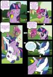 2016 black_border book border comic cutie_mark dialogue duo embrace english_text equid equine feathered_wings feathers female feral flower friendship_is_magic fur grass hair hasbro heart_symbol hi_res horn hug landscape loose_feather magic magic_user male mammal multicolored_hair my_little_pony mythological_creature mythological_equine mythology outside paperlover plant purple_body purple_eyes purple_feathers purple_fur purple_hair quill scroll shining_armor_(mlp) shrub sky speech_bubble text tree twilight_sparkle_(mlp) unicorn white_body white_fur winged_unicorn wings young